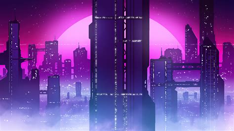 City View Synthwave 4k Hd Vaporwave Wallpapers Hd Wallpapers Id 49813