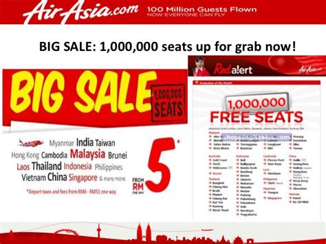 Tempah tiket pesawat airasia murah secara dalam talian dengan. Harga Promosi Tiket AirAsia Cuma RM1 Sahaja