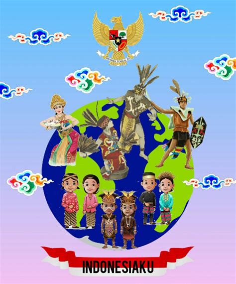 Poster Keanekaragaman Budaya Nusantara By Hafa Sejarah Seni Kartun Seni