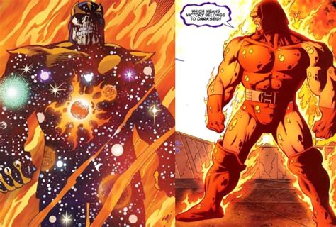 Thanos Astral Regulator Vs Soulfire Darkseid Marvel Vs Dc Comics