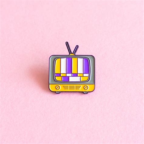 Vintage Tv Enby — Enamel Pin Heckin Unicorn