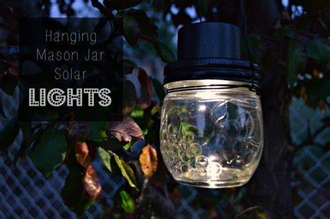 Hanging Mason Jar Solar Lights · How To Make A Hanging Light · Home