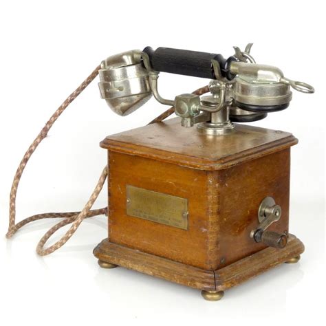 Téléphone Ancien Marty Modèle 1910 En Métal Et Bois Boutique Oviry