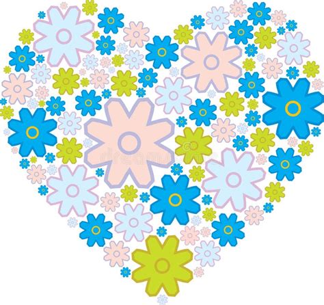 Flower Heart Stock Vector Illustration Of Symbol Design 47032011