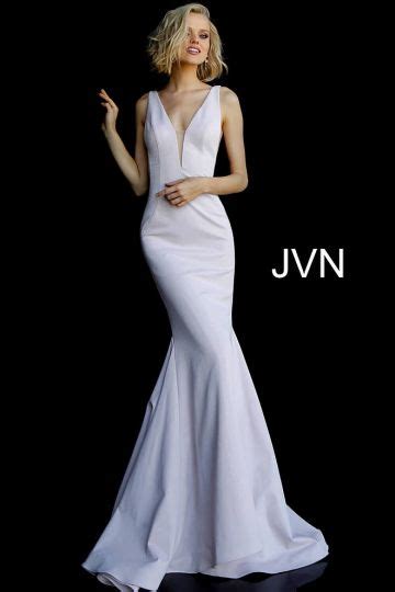 Jovani Jvn67089 Plunging Neckline Prom Gown