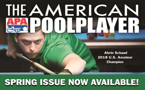 Spring 2019 Issue Of The American Poolplayer Magazine American Poolplayers Association