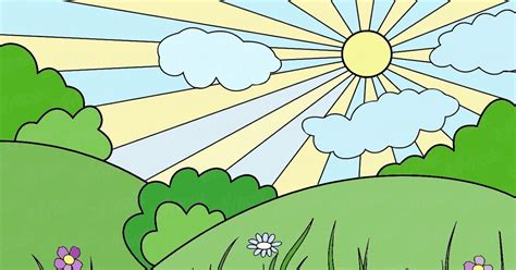 Dibujos De Paisajes A Color Faciles Para Dibujar - Find Gallery