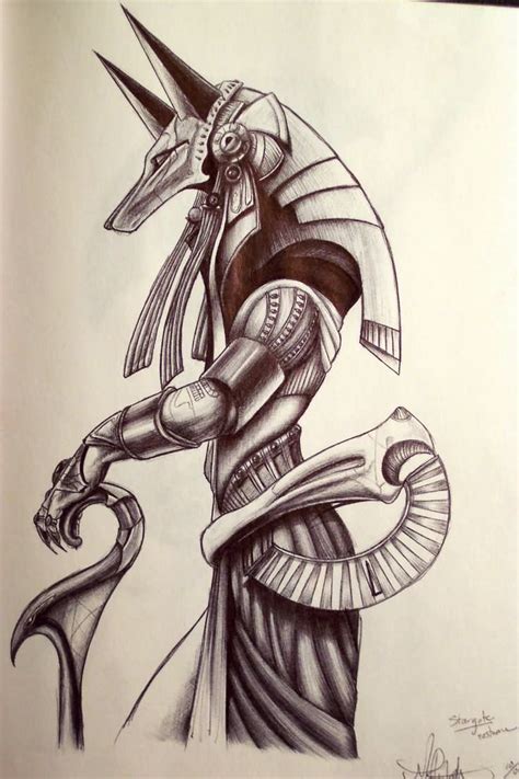 Anubis Tattoo Drawing Image Drawing Skill