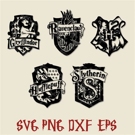 Hogwarts Crest Bundle Svg, Harry Potter Svg, Hogwarts Crest - Inspire
