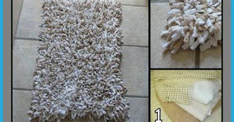 Diy And Household Tips Turn Old Towels Into A Bath Mat
