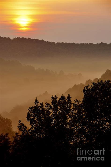 Misty Mountain Sunrise Photograph By Thomas R Fletcher Pixels