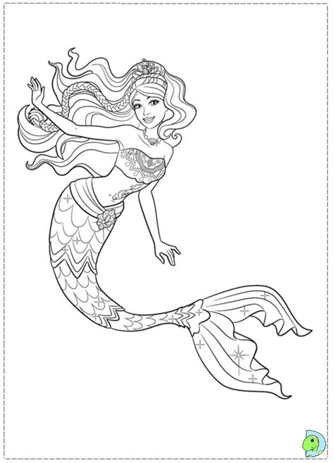 Barbie Mermaid Coloring Pages Getcoloringpages