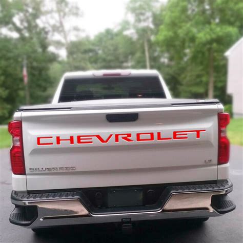 Chevrolet Tailgate 2019 2020 Silverado Letter Inserts Fits Decal