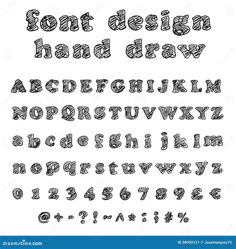Hand Drawn Alphabet Handwritten Font Cartoon Vector Cartoondealer