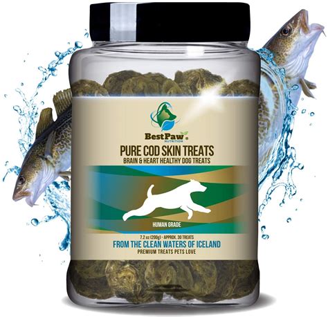 Codfish Skin Treat Disks 72oz Best Paw Nutrition