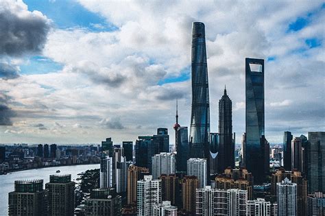 High Rise Buildings Shanghai China Skyscrapers Buildings Hd
