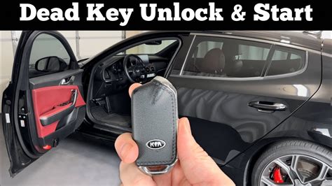 How To Unlock And Start 2018 2021 Kia Stinger With A Dead Remote Key