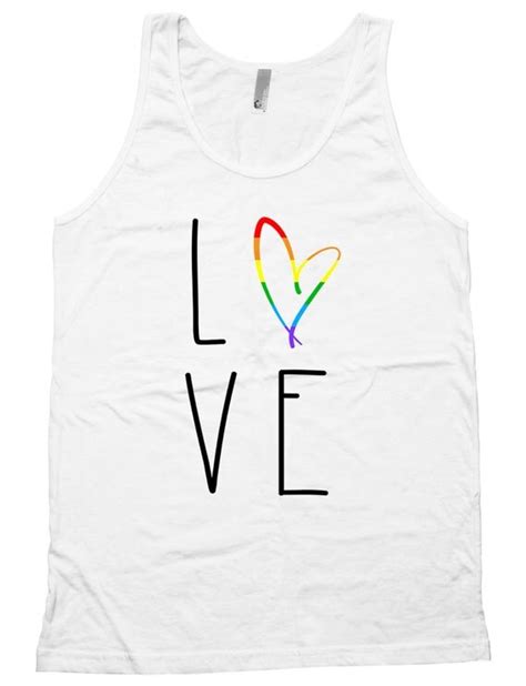 Gay Pride Clothing Lesbian Tank LGBT Pride Shirts Rainbow