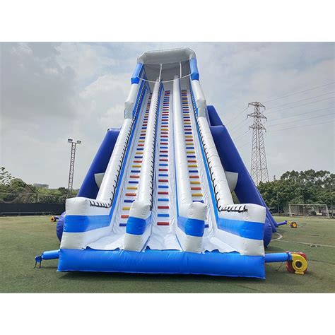 1445mh Colorful Commercial Inflatable Water Slide With Pool