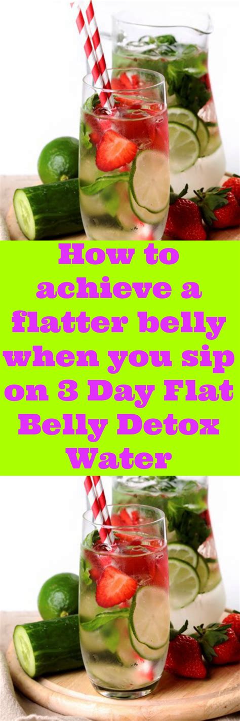 3 Day Flat Belly Detox Water Flatten Your Belly In 3 Days And Cleanse