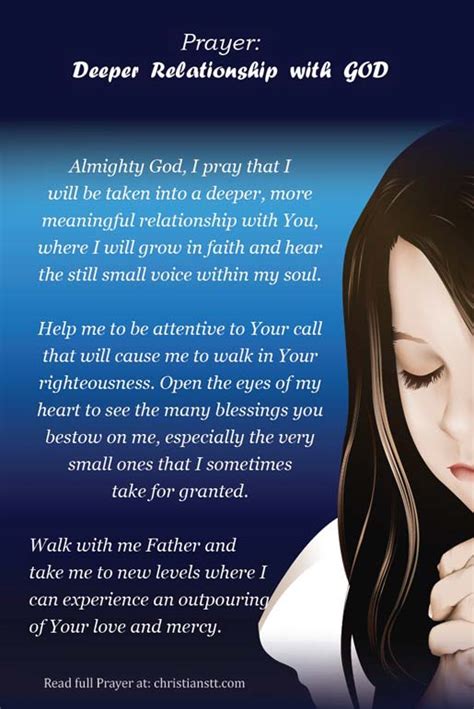 Prayer For Closer Relationship With God Churchgists