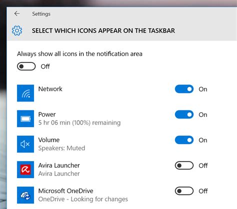 How To Hide Or Show Icons In Windows 10 System Tray Tip