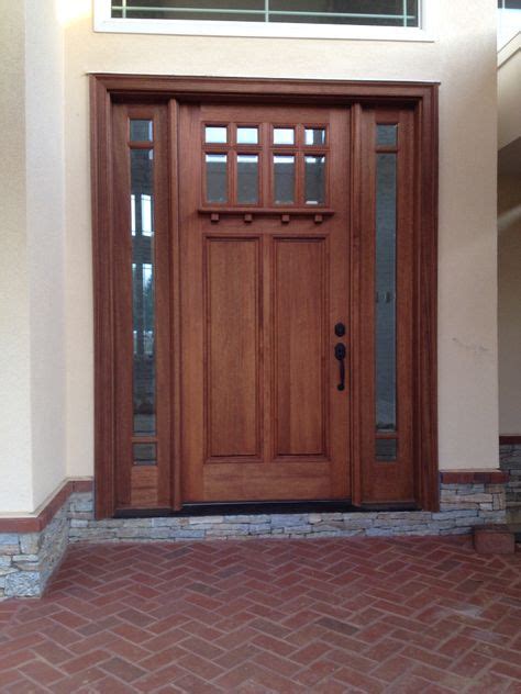 New Pella Mahogany Craftsman Entry Door 42 X 96 Door With 15 Tdl