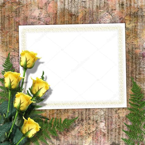 Elegant Framework For Invitation On The Paper Background — Stock Photo