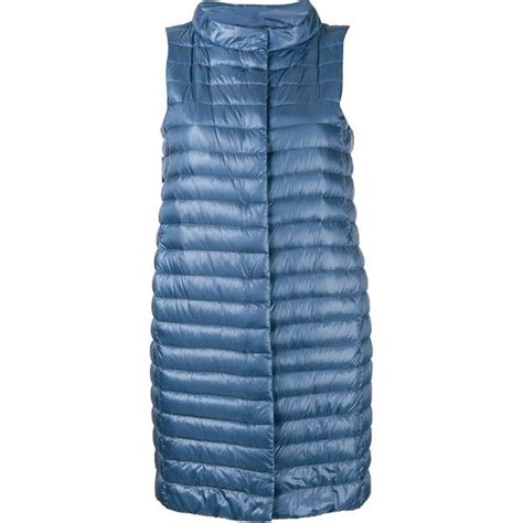 Herno Mid Length Padded Gilet Huf Liked On Polyvore Featuring