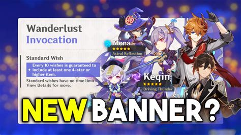 Upcoming Standard Banner Characters And Changes Release Date Genshin