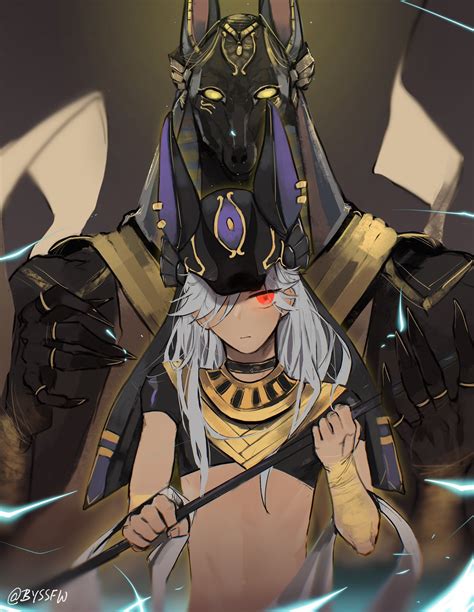 Byss Fw On Twitter Cyno And Anubis  Anubis Fan Art Impact
