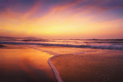 Rojo Atardecer En Sopelana Red Sunset On The Beach Shore Flickr
