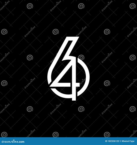 Number 64 Logo Icon Design Template Vector Stock Vector Illustration