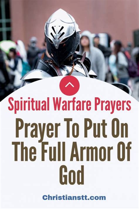 Prayer To Put On The Armor Of God Christianstt