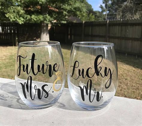 They say that all you need is love, but newly engaged couples also like gifts (don't we all?). Future Mrs Lucky Mr Newly Engaged Gift Couples Gift | Etsy ...