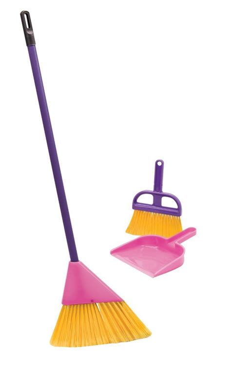 Pink Broom Set Toy Sense