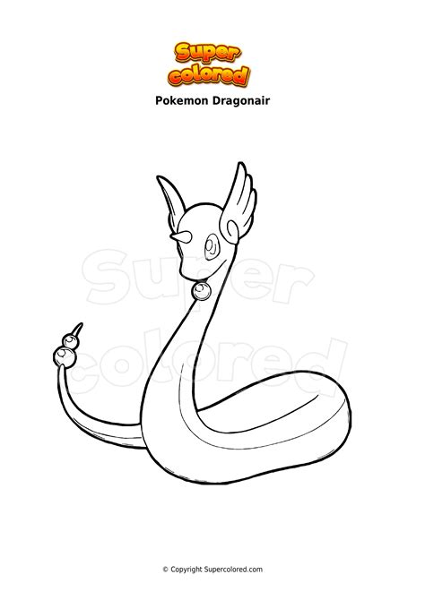 Coloring Pages Pokemon Dragon Supercolored