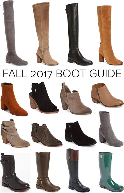 Fall 2017 Boot Guide Autumn Fashion Fashion Boots