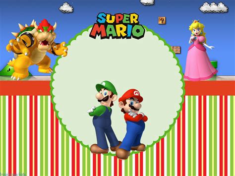 Fiesta De Super Mario Bros Invitaciones Para Imprimir Gratis Oh My