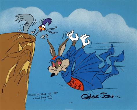 Wile E Coyote And Road Runner Limited Edition Cel Signed By Chuck Jones In Chuck Jones