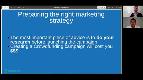 Thrinacia Webinar Episode 6 How To Create A Crowdfunding Campaign