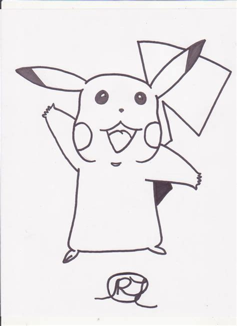 Pikachu Sketch By Rob T512 On Deviantart