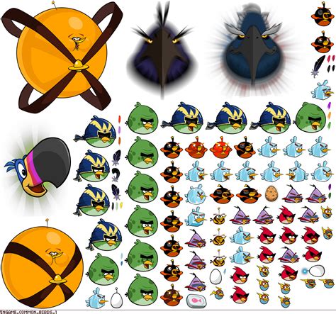 The Spriters Resource Full Sheet View Angry Birds Space Birds