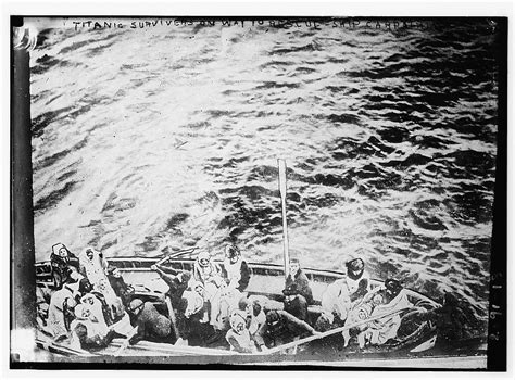 Titanic Survivors On Way To Rescue Ship Carpathia Library Of Congress