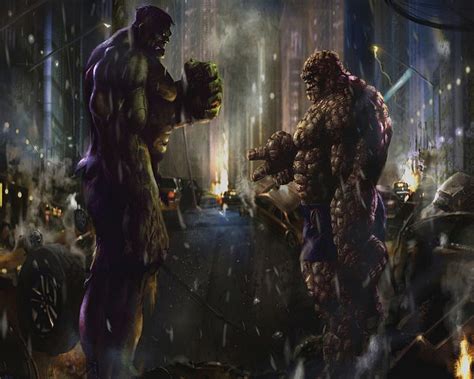 1920x1080px 1080p Free Download Hulk Vs The Thing Fight Thing