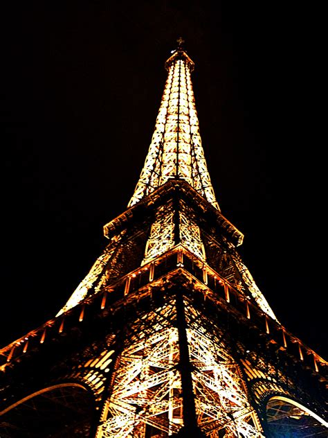 Eiffel Tower By Night Paris France
