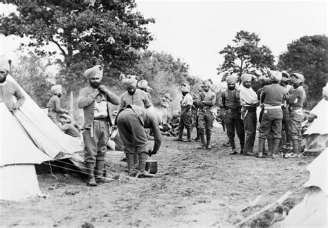 Indian Army Soldiers From The Simla Region At A Camp In The New Forest