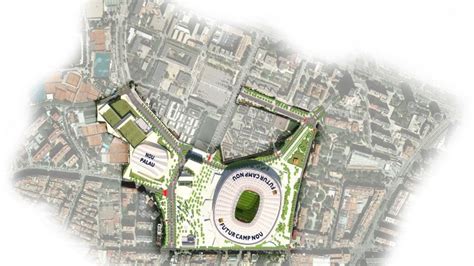 Empiezan las obras de transformación de los entornos del Camp Nou