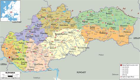 eslováquia mapas geográficos da eslováquia enciclopédia global™