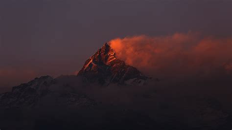 1920x1080 Nepal Mountains In Sunset 1080p Laptop Full Hd